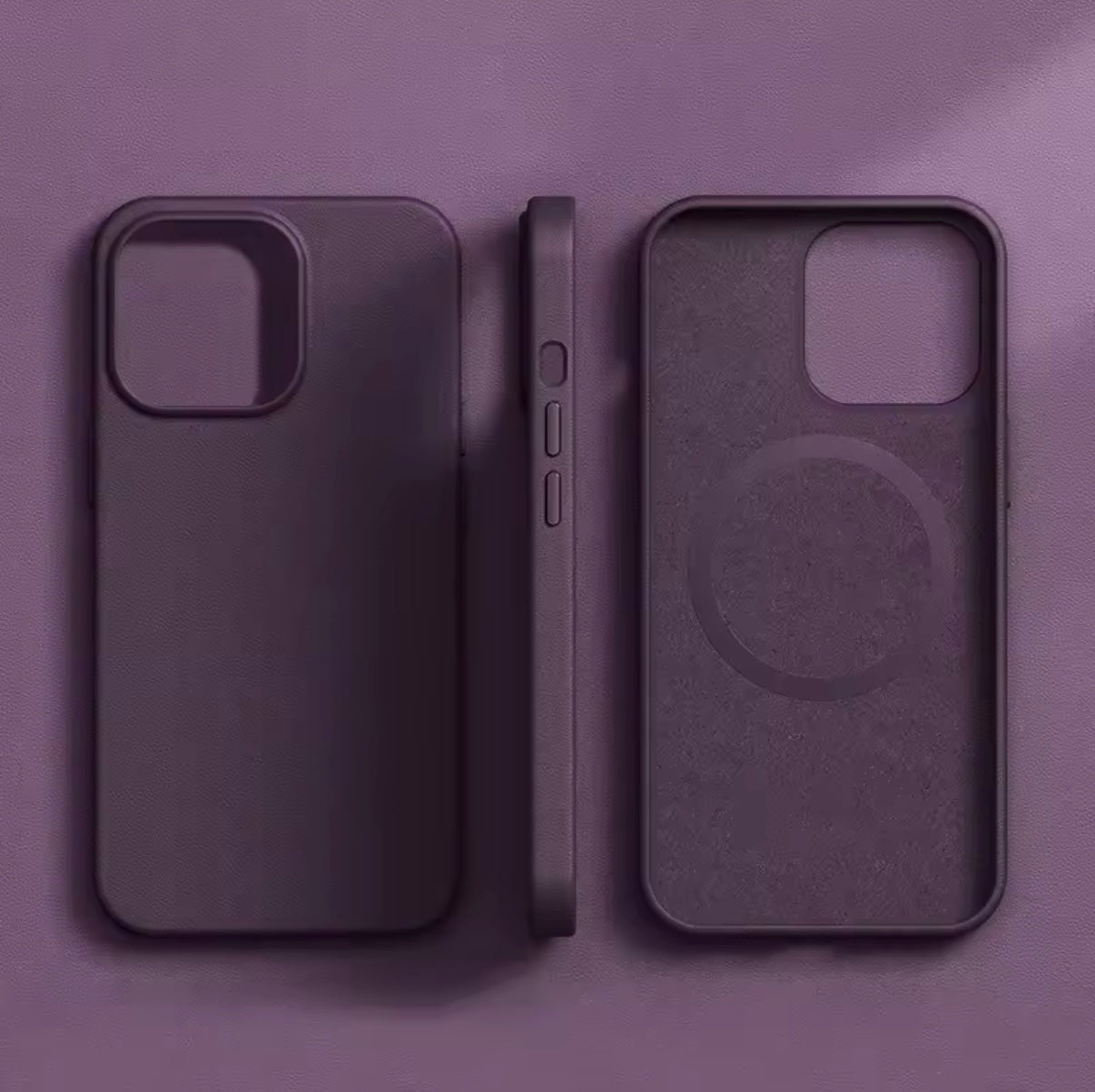 iPhone 15 Series - Leather Mag Case