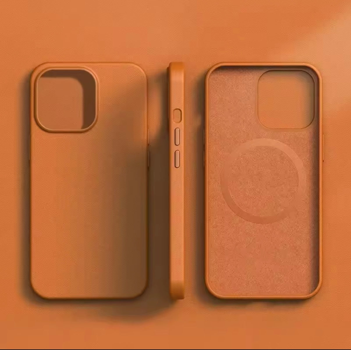 iPhone 15 Series - Leather Mag Case