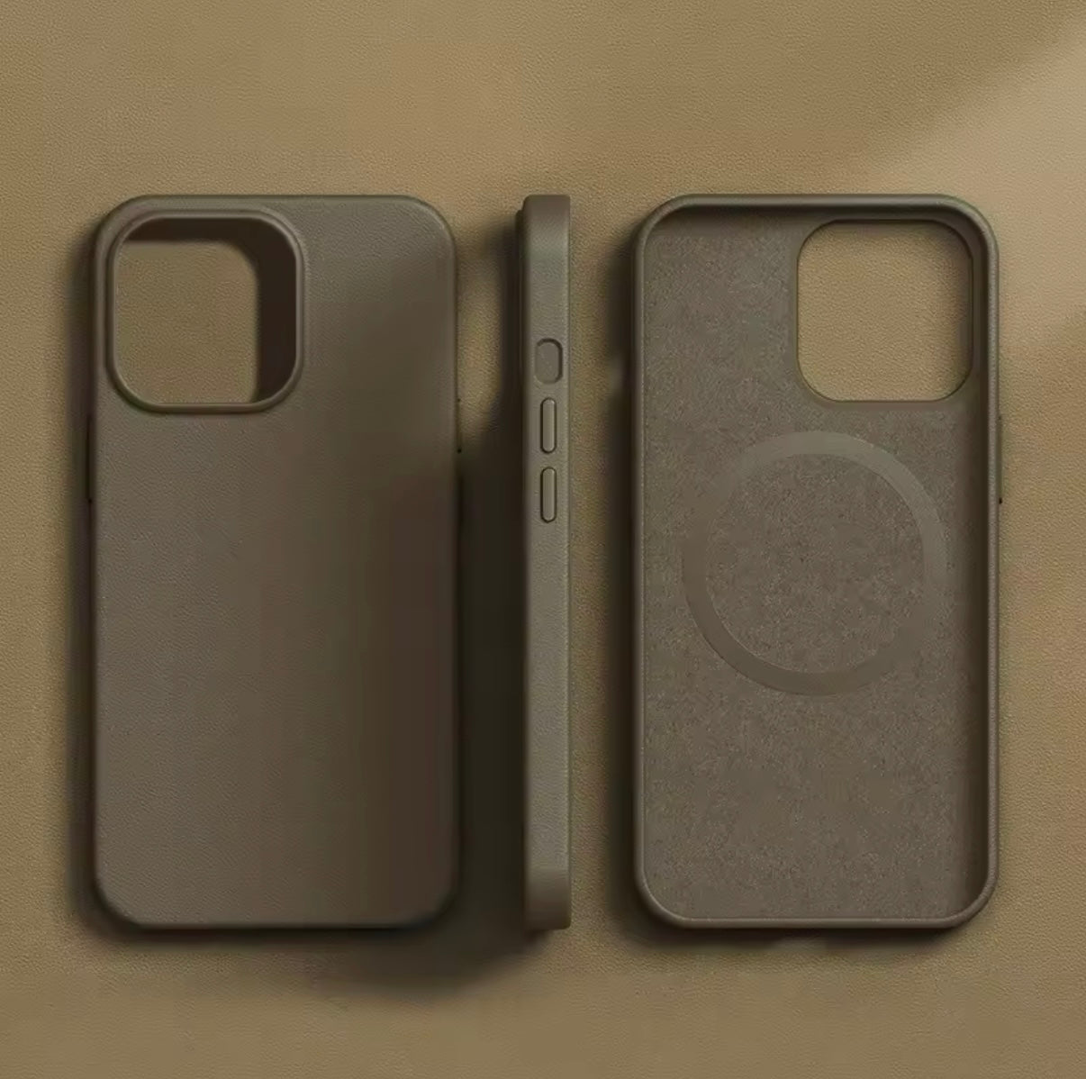 iPhone 15 Series - Leather Mag Case