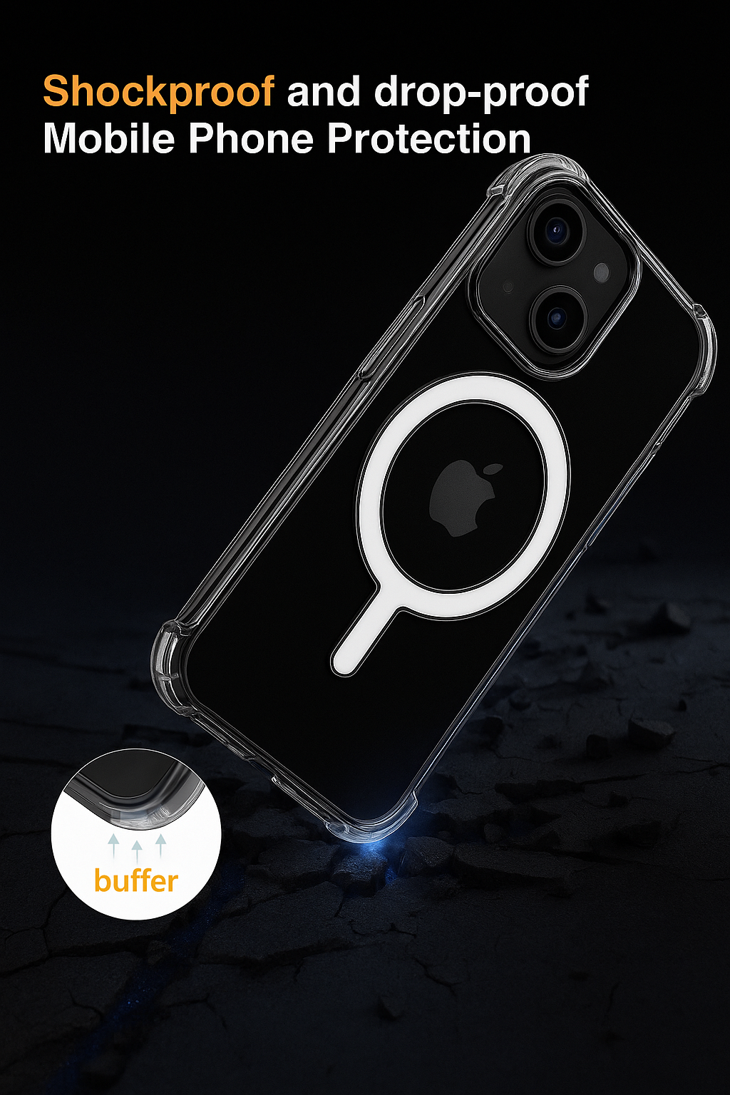 iPhone 14 - Clear Shockproof Mag